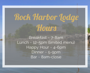 Rock Harbor Lodge Hours 2023 Open Water Season