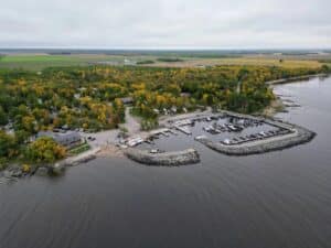 Fall at Arnesen's Rocky Point on Lake of the Woods